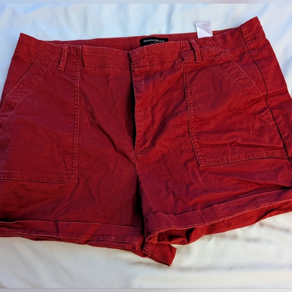 Banana Republic Pants - Banana Republic Women's Deep Red Cargo Shorts
